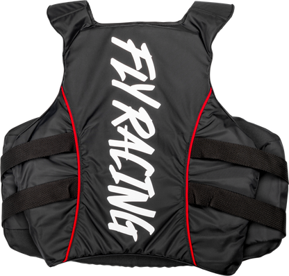 Pullover Flotation Vest Black/White/Red Md