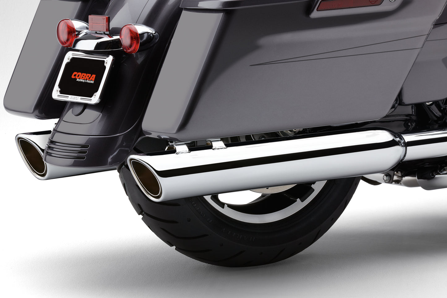 909 Twins 4" Slip Ons Chrome Flh/Flt 17 22
