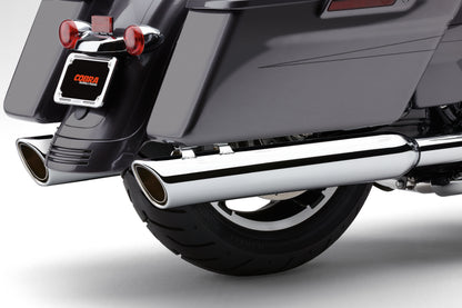 909 Twins 4" Slip Ons Chrome Flh/Flt 17 22