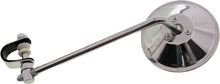 Round Clamp On Mirror Silver 8"