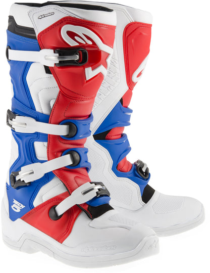 Tech 5 Boots White/Red/Blue Sz 13