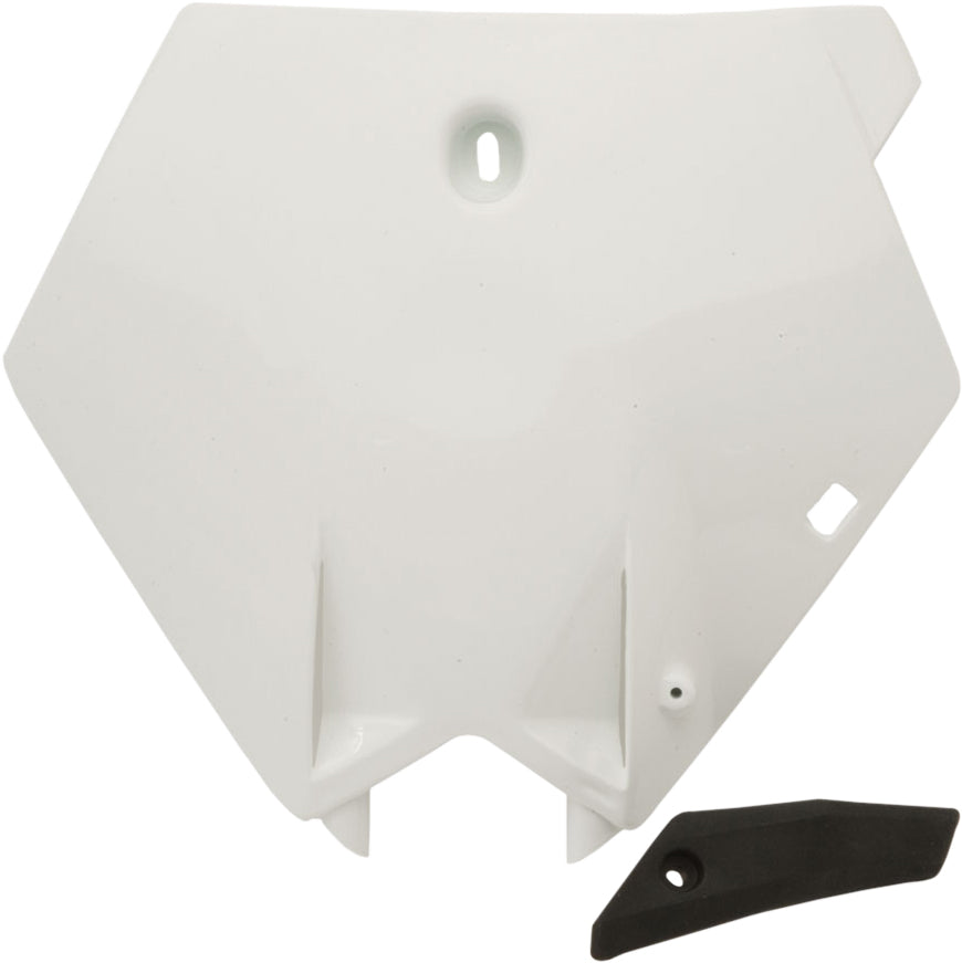Front Number Plate White