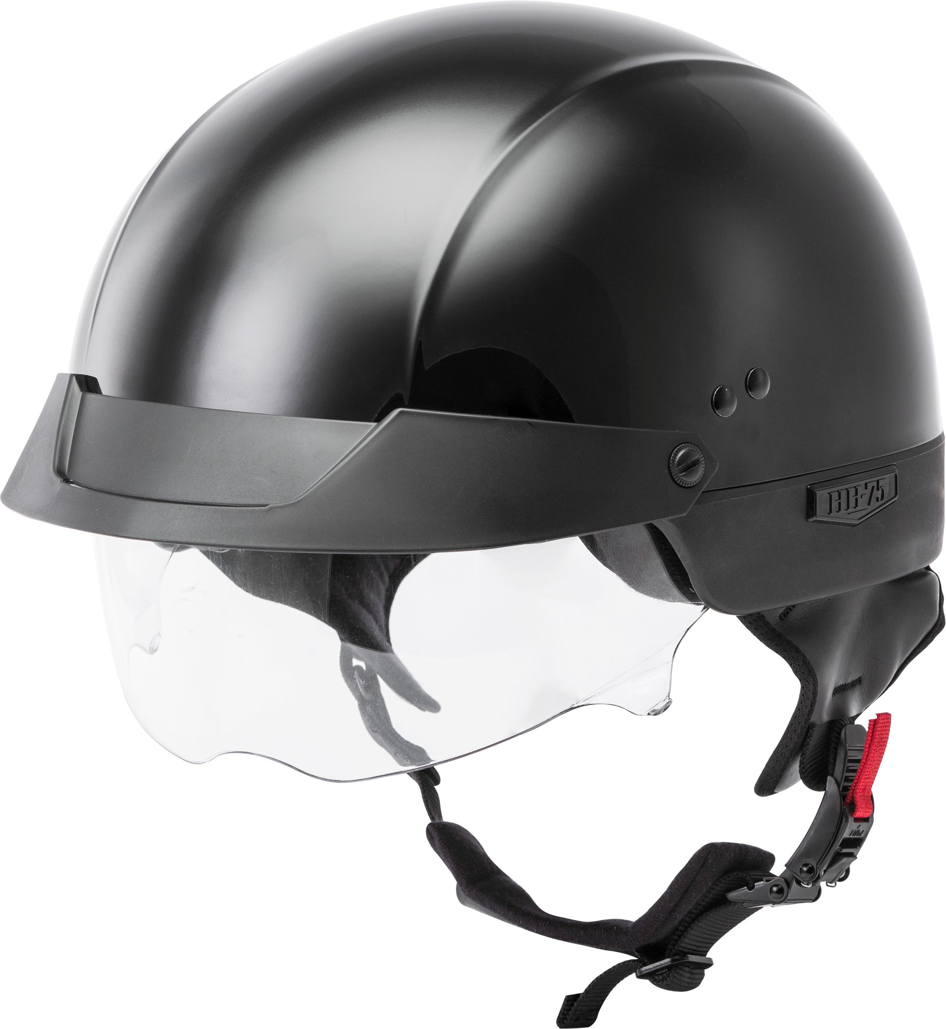 Hh 75 Half Helmet Black Sm
