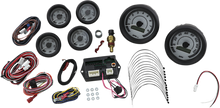 DAKOTA DIGITAL MVX-8K Series Analog/Digital 6-Gauge Kit - Black Bezel - White Face with Gray Background MVX-8600-WG-K