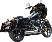 S&S CYCLE 2-into-1 Qualifier Exhaust System - Race Only - Brushed Stainless 550-1107