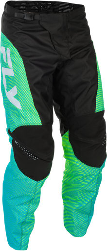 F 16 Pants Aqua/Black/White Sz 28