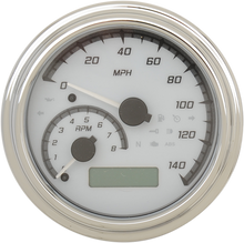 DAKOTA DIGITAL MVX Series Analog Gauge System - White/Gray/Chrome MVX-2011-WG-C
