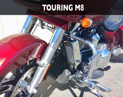 Side Mount Oil Cooler M8 Touring `17 23  Chrome