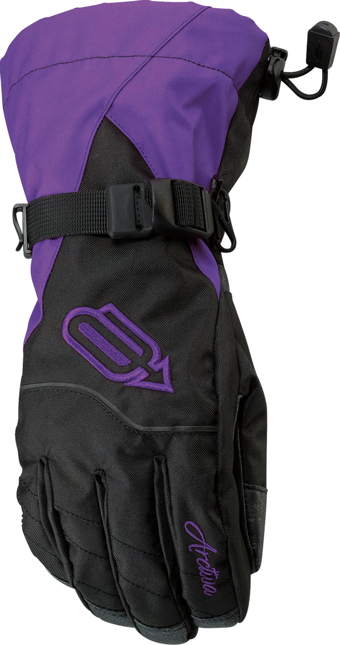 ARCTIVA Women's Pivot Classic Gloves - Black/Purple - Large 3341-0444