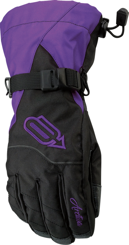 ARCTIVA Women's Pivot Classic Gloves - Black/Purple - Large 3341-0444