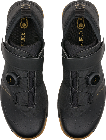 CRANKBROTHERS Mallet Trail BOA® Clip-In Shoes - Black/Gold - US 8.5 MTB41080A085