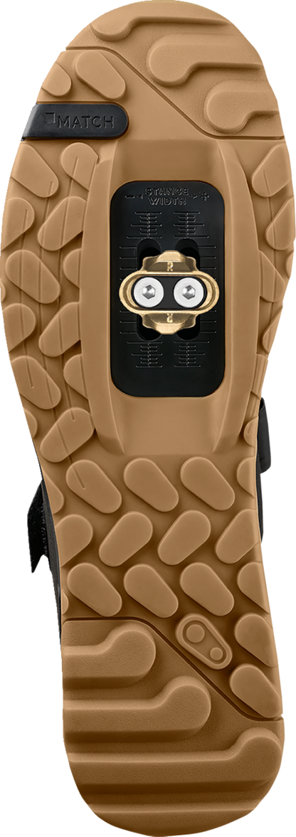 CRANKBROTHERS Mallet Trail BOA® Clip-In Shoes - Black/Gold - US 8.5 MTB41080A085