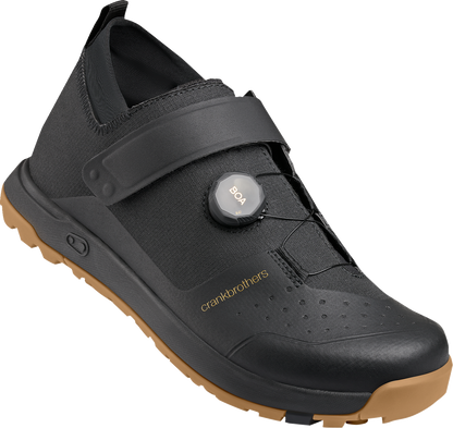 CRANKBROTHERS Mallet Trail BOA® Clip-In Shoes - Black/Gold - US 8.5 MTB41080A085