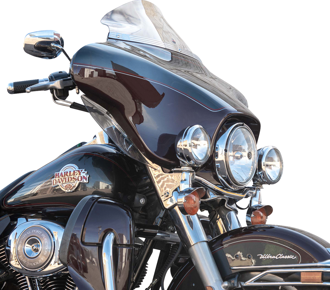 KLOCK WERKS Flare™ Windshield - 6-1/2" - Clear - FLH KWW-01-0701