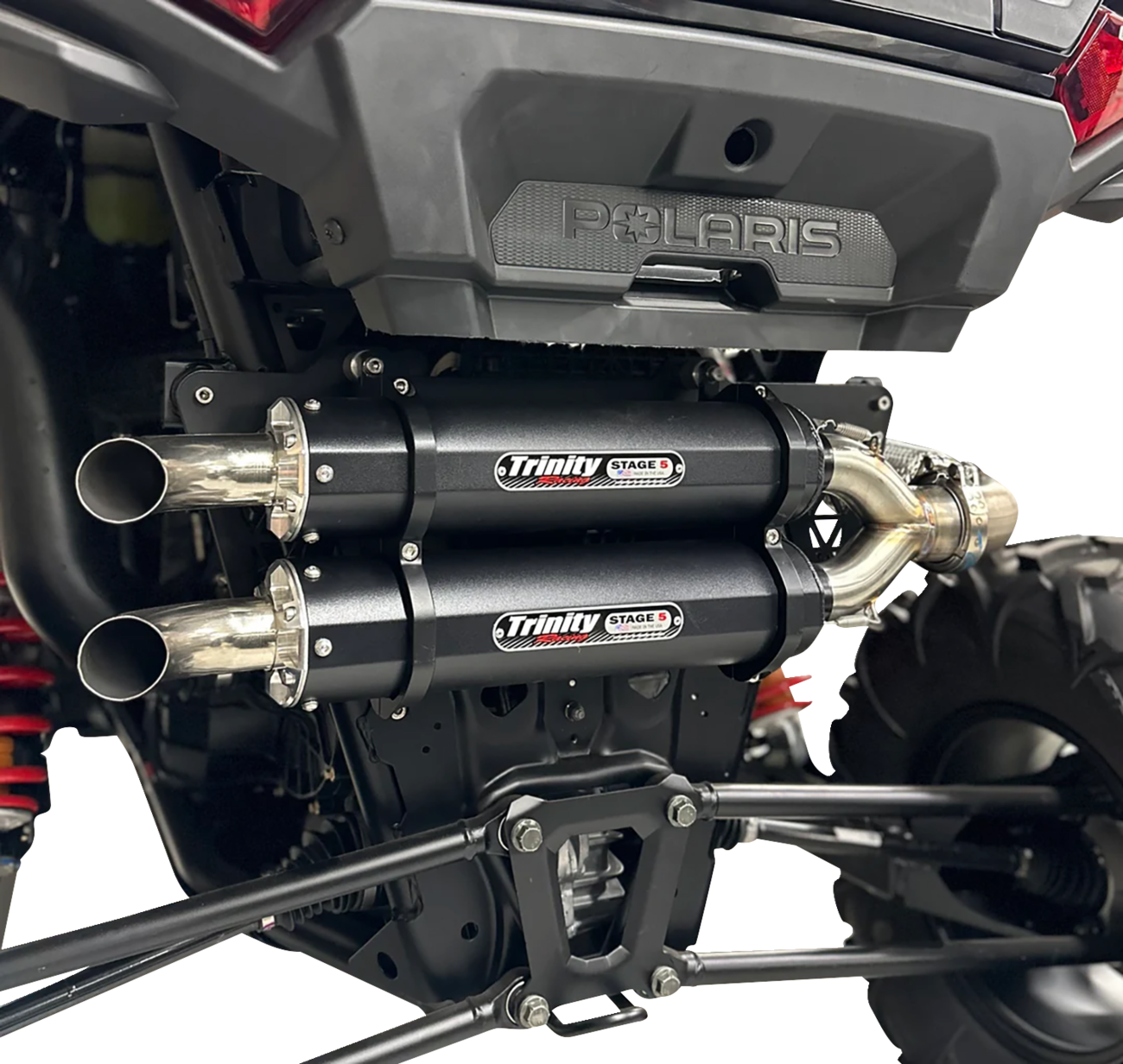 TRINITY RACING Dual Slip-On Mufflers - Cerakote Black TR-4186S-C2