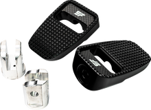 SLYFOX Foot Pegs - Black Anodized - Front SF-904-01-1