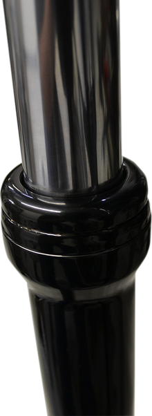 LA CHOPPERS Fork Boot Cover - 39 mm - Gloss Black Powder-Coat LA-7503-39B