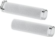 PINGEL Billet Grips - Knurled - Chrome 62196