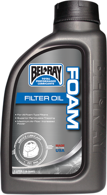 BEL-RAY Foam Filter Oil - 1L - Bottle 99190-B1LW