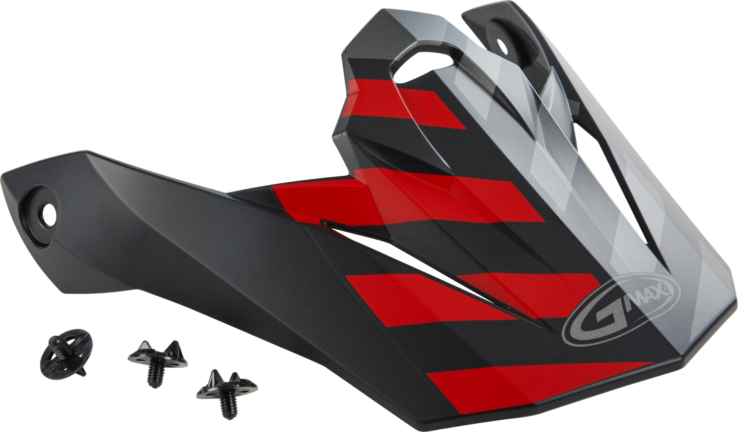 Visor W/Screws Fame Mx 86 Matte Black/Red/Silver