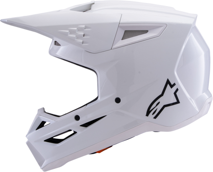 Sm3 Solid Helmet White Glossy Sm