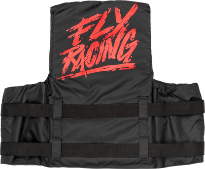 Nylon Flotation Vest Black/Red 2x