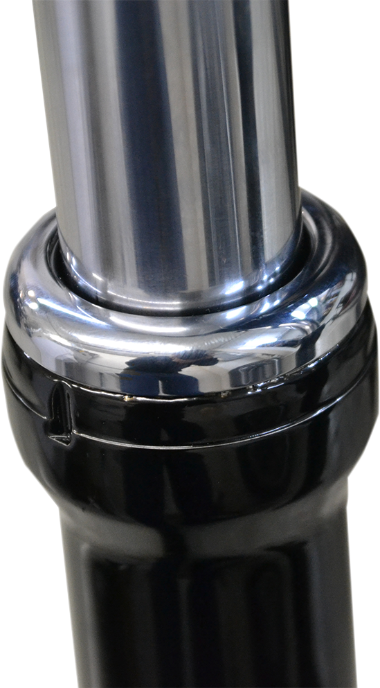 LA CHOPPERS Fork Boot Cover - 39 mm - Chrome LA-7503-39