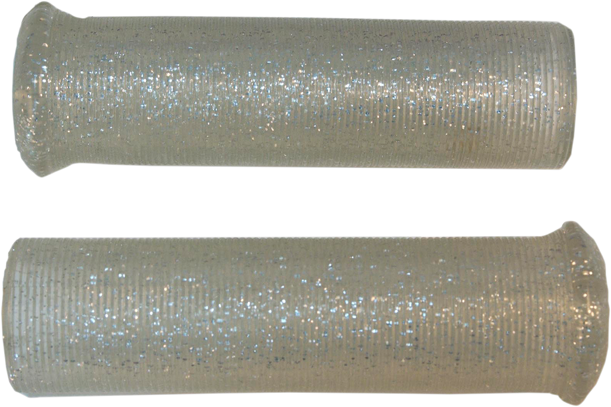 EMGO Star Fire Flake Grips - Retro - Metal - 1" - Silver 42-21119