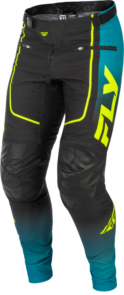 Rayce Bicycle Pants Teal/Black/Lime Sz 38