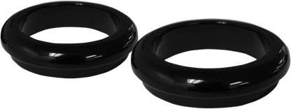 LA CHOPPERS Fork Boot Cover - 49 mm - Gloss Black Powder-Coat LA-7503-49B