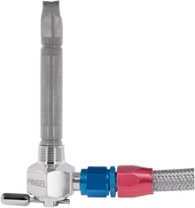 PINGEL Power-Flo™ -6AN Fuel Valve - Chrome-Plated - 3/8" NPT 6231-CH