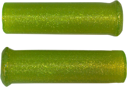 EMGO Star Fire Flake Grips - Retro - Metal - 7/8" - Yellow 42-21125