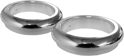 LA CHOPPERS Fork Boot Cover - 49 mm - Chrome LA-7503-49