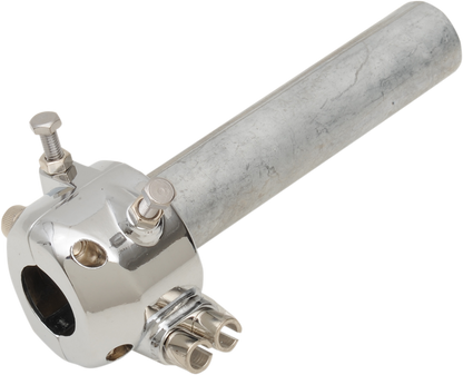EMGO 7/8" Throttle Assembly - Dual Cable - Chrome 44-29474