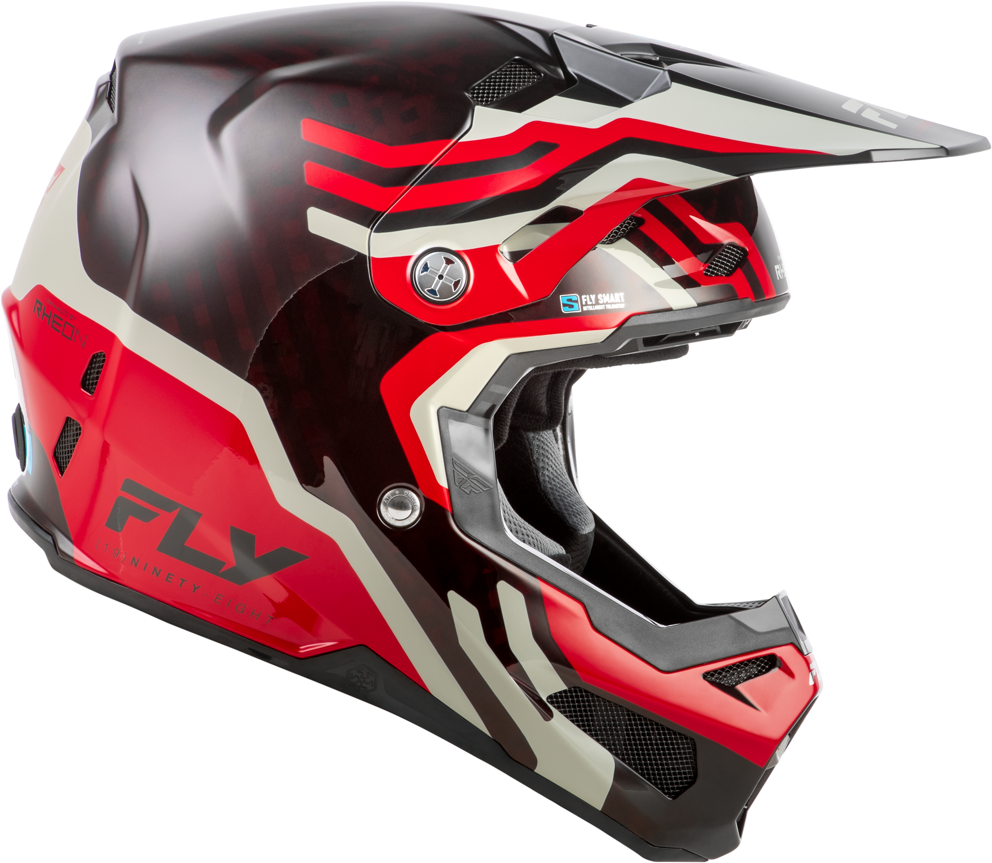 Formula S Carbon Byte Helmet Red Carbon/Red/Grey Sm