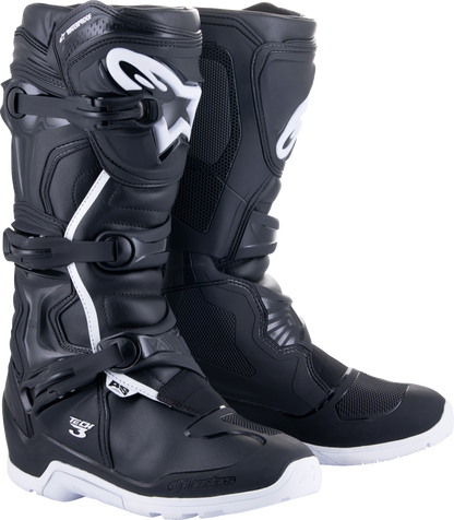 Tech 3 Enduro Wtrprf Boots Black/White Sz 11