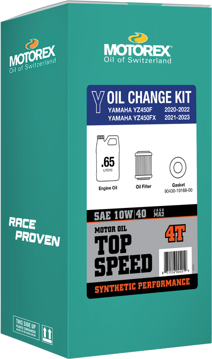 Top Speed Oil Change Kit 0.65l 10w/40 Yam