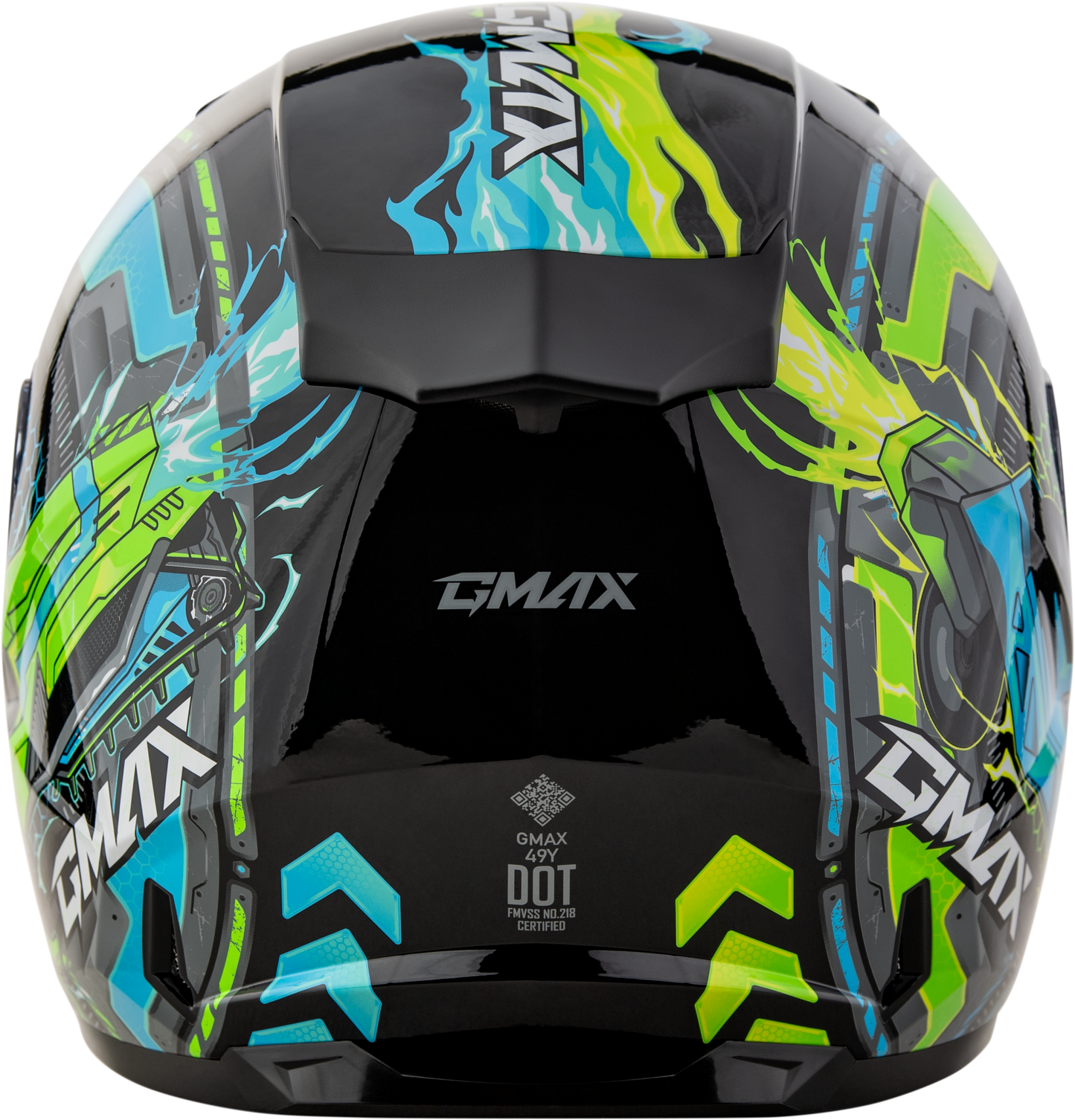 Gm 49y Charge Helmet Black/Blue/Green Ys