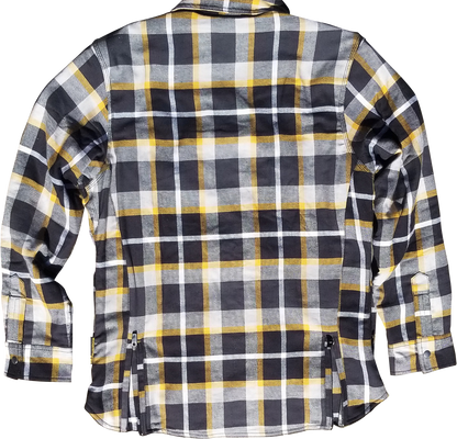 Covert Womens Flannel White/Yellow Xl