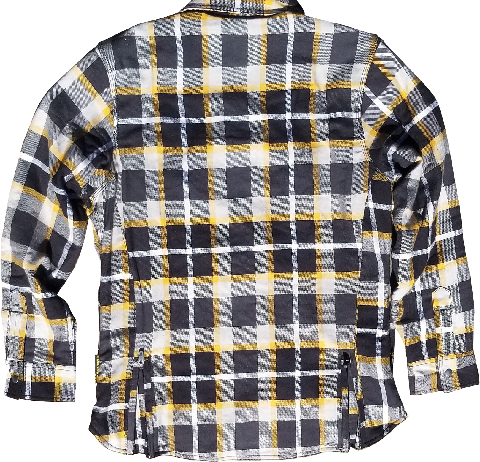 Covert Womens Flannel White/Yellow Md