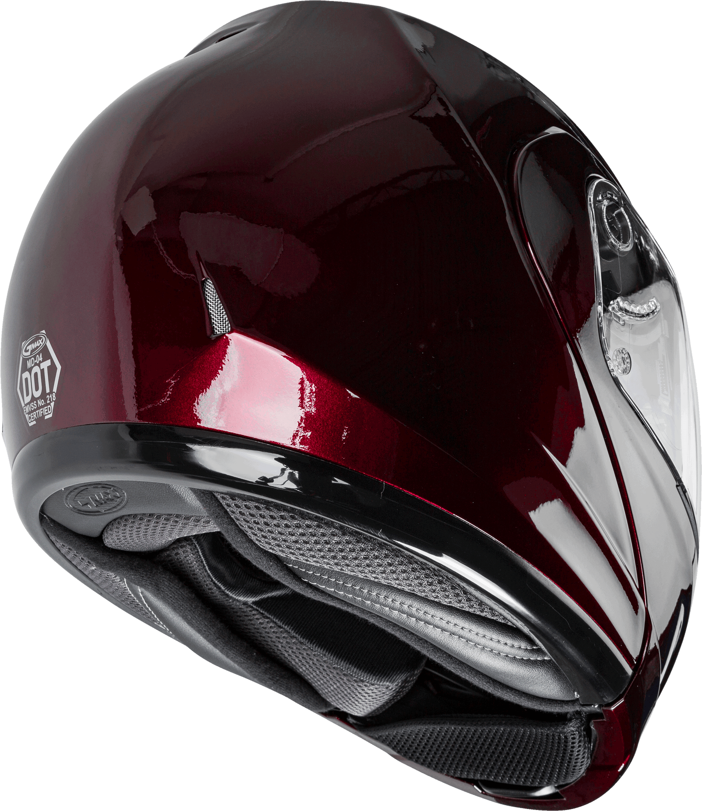Md 04 Modular Helmet Wine Red Lg