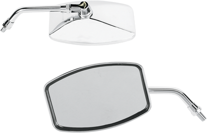 EMGO Mirror - "Big One"/Cruiser - Side View - Rectangle - M10 x 1.25 | M10 x 1.25 (Left Hand) - Chrome 20-42464
