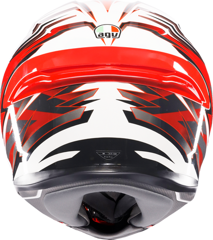 AGV K6 S Helmet - Reeval - White/Red/Gray - XL 2118395002-023-XL