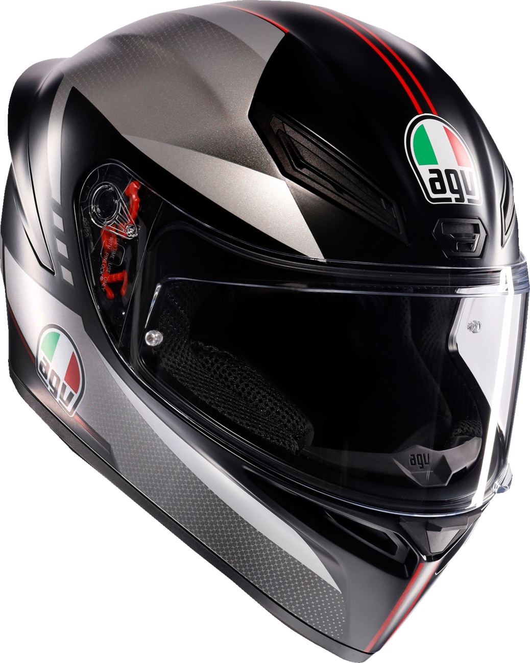 AGV K1 S Helmet - Lap - Matte Black/Gray/Red - XL 2118394003-034-XL