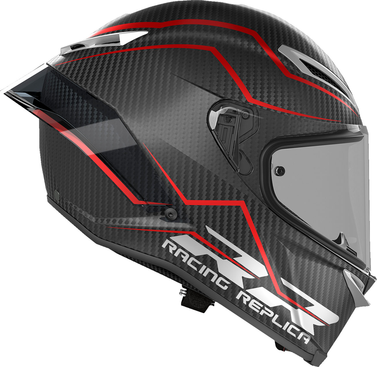 AGV Pista GP RR Helmet - Intrepido - Matte Carbon/Black/Red - Medium 2118356002-019-M