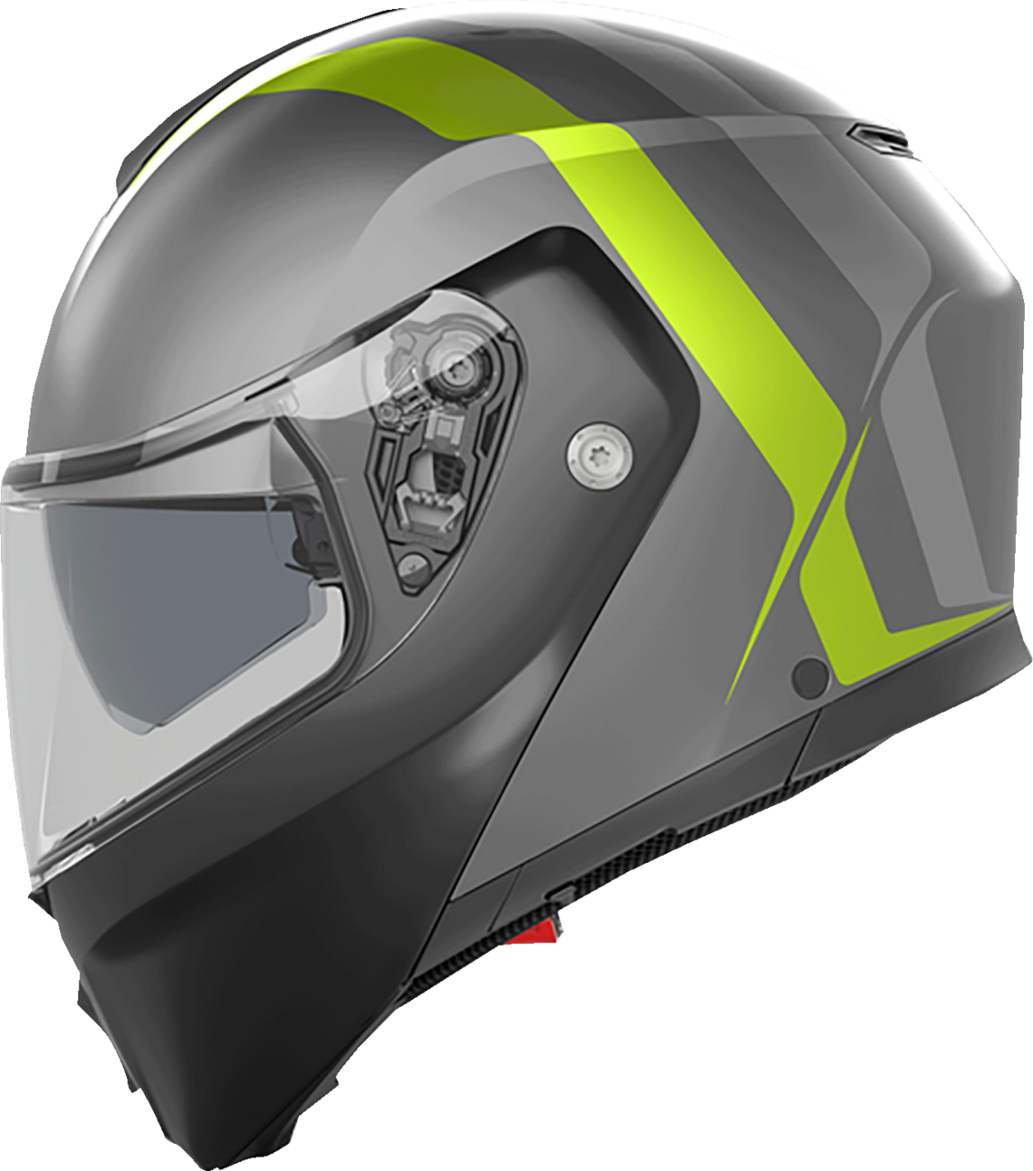 AGV Streetmodular Helmet - Resia - Matte Gray/Black/Yellow Fluo - XL 2118296002007XL