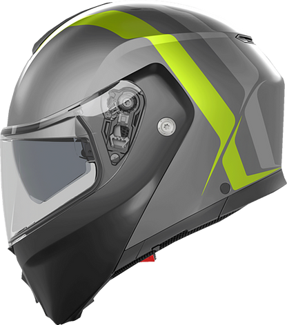 AGV Streetmodular Helmet - Resia - Matte Gray/Black/Yellow Fluo - Small 2118296002007S
