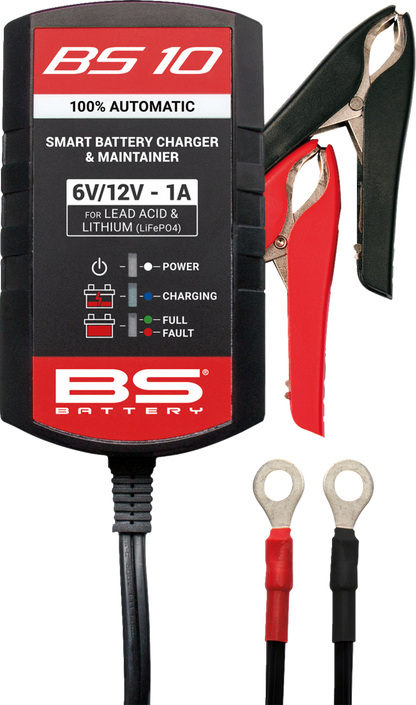BS BATTERY Battery Charger/Maintainer - BS 10 - 6 V/12 V - 1 A 700571
