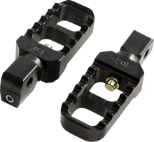 JOKER MACHINE Serrated Stubby Foot Pegs - Black - Indian 08-642-8B