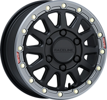 RACELINE WHEELS Wheel - Alpha - Front/Rear - Black/with Gun Metal Ring - 15x6.5 - 6/139.7 - +74 mm A14BG-56560+74